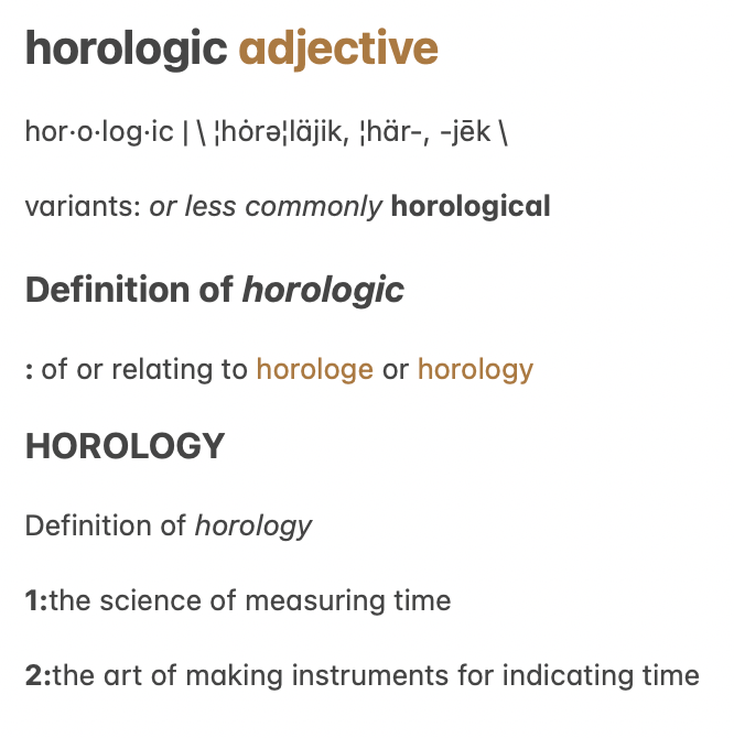 Horologic