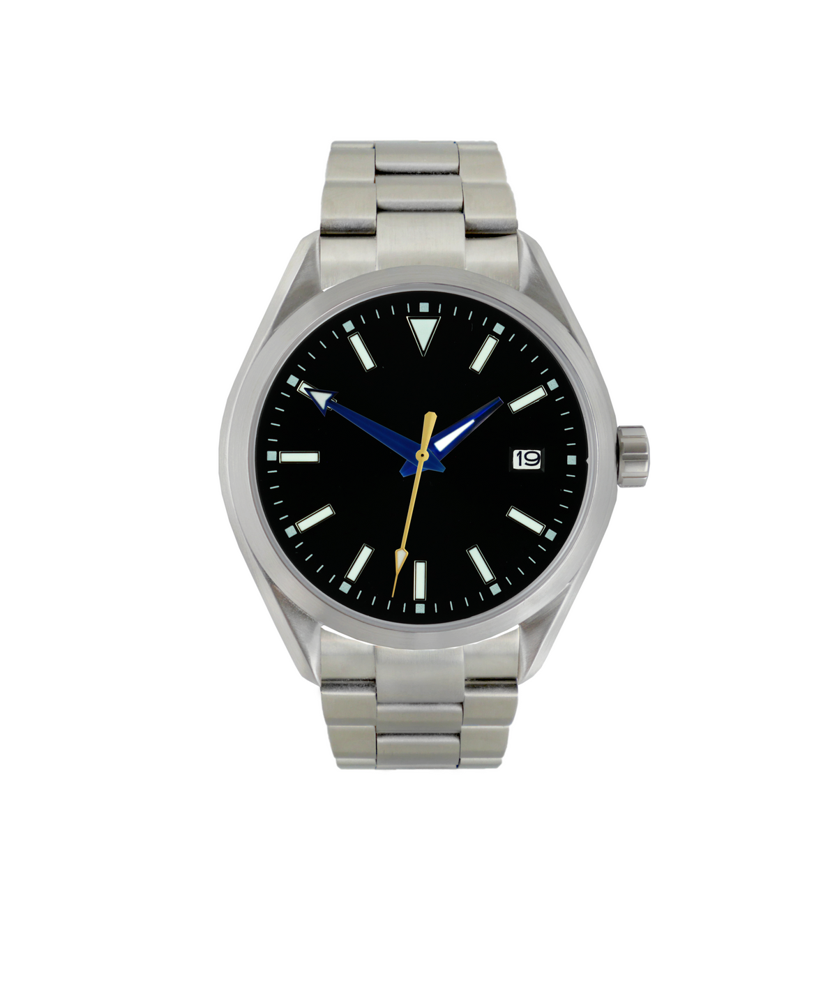 Brushed steel watch deals