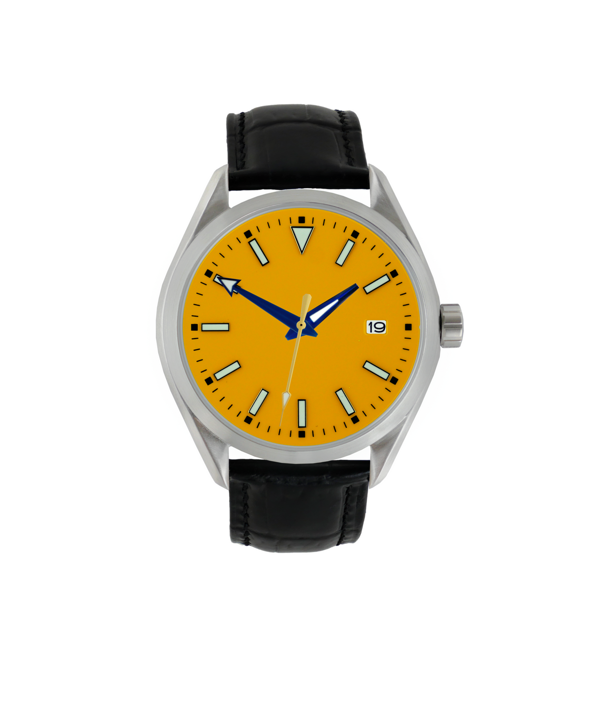 Brushed sales metal watch