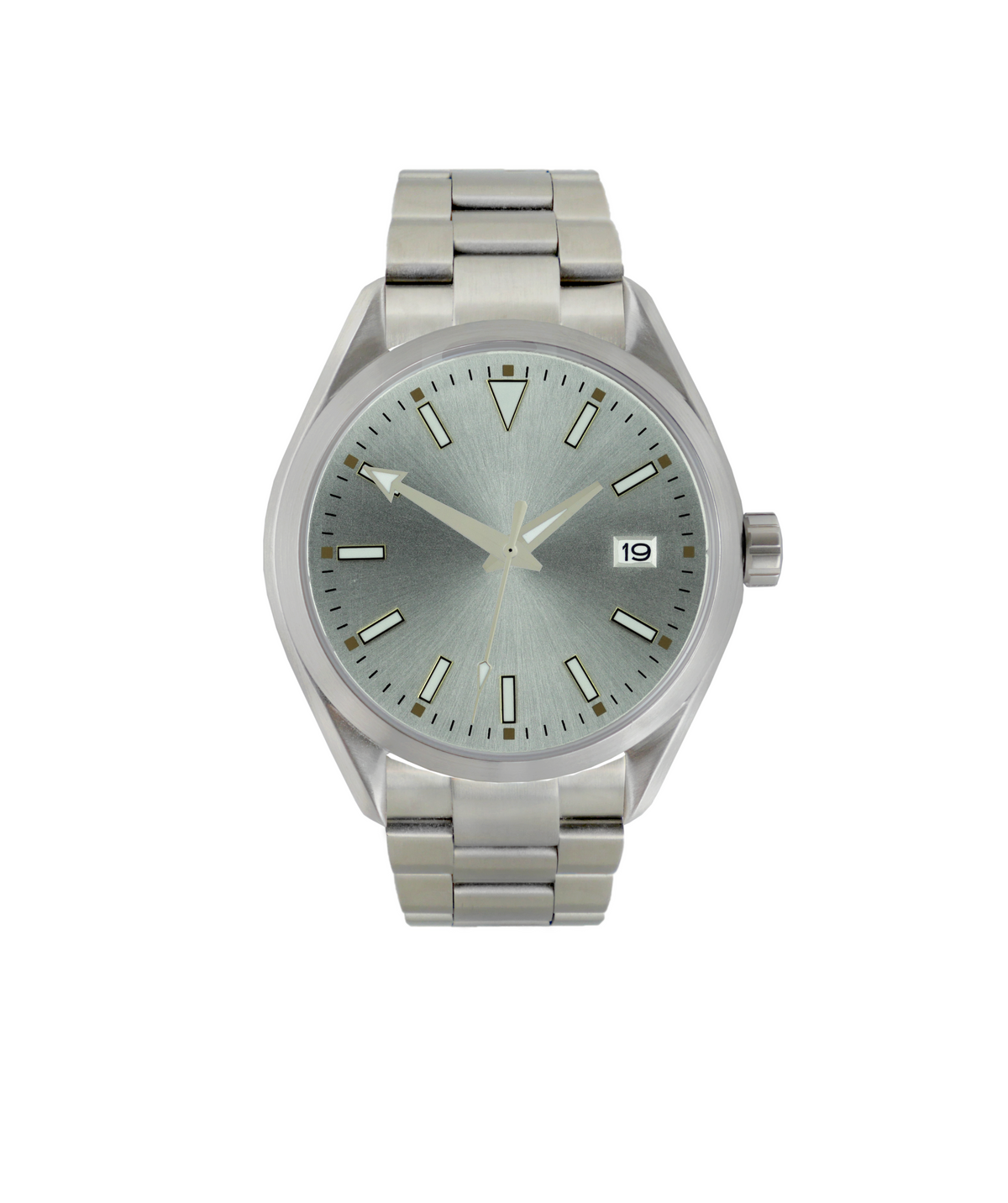 Brushed steel hot sale watch